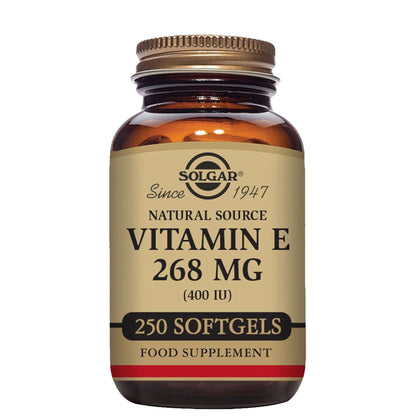 Solgar  Natural Source Vitamin E 268mg (400 IU) Softgels x 50