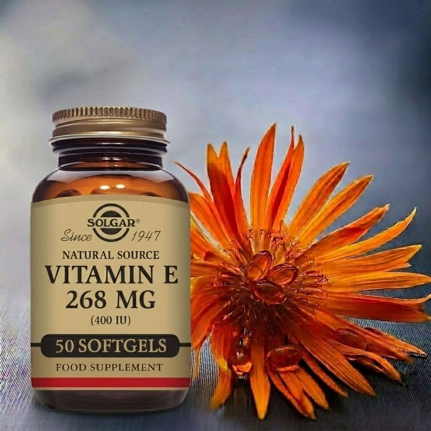 Solgar  Natural Source Vitamin E 268mg (400 IU) Vegetable Softgels x 50 - Additional 1