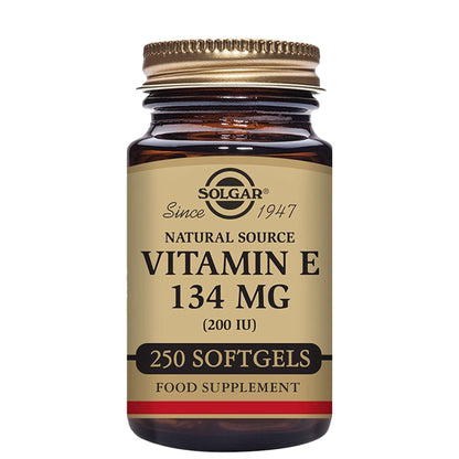 Solgar  Natural Source Vitamin E 134mg (200 IU) Softgels x 250