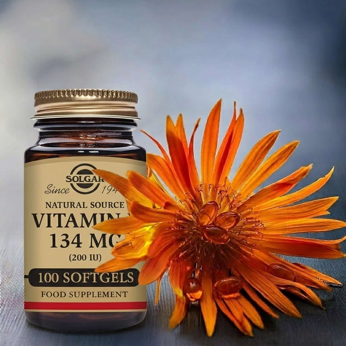 Solgar  Natural Source Vitamin E 134mg (200 IU) Vegetable Softgels x 100 - Additional 1