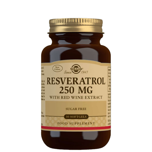 Solgar Antioxidants Resveratrol 250mg Softgels x 30