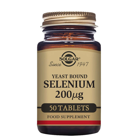 Solgar Minerals Yeast Bound Selenium 200µg Tablets x  50
