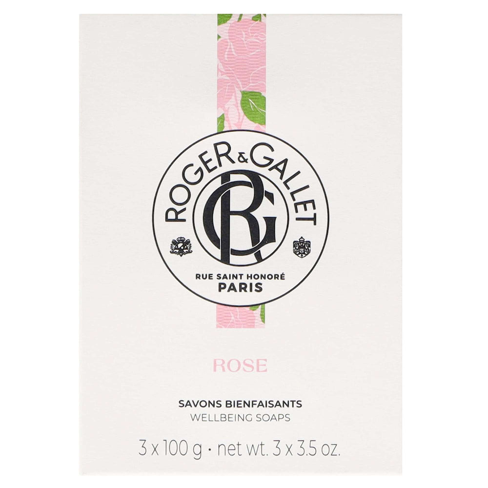 Roger & Gallet Rose Wellbeing Soap Set 3 x 100g - Additional 1