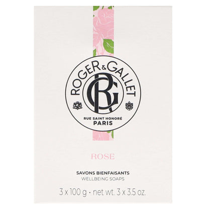 Roger & Gallet Rose Wellbeing Soap Set 3 x 100g - Additional 1