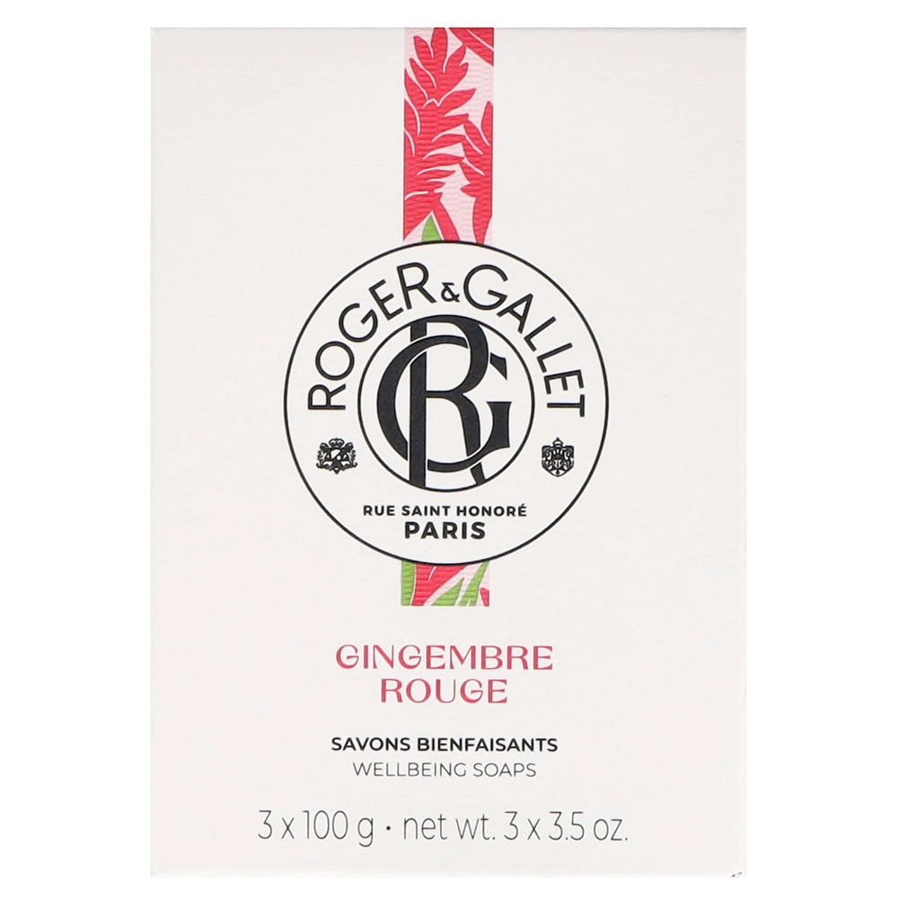 Roger & Gallet Gingembre Rouge Wellbeing Soap Set 3 x 100g - Additional 1