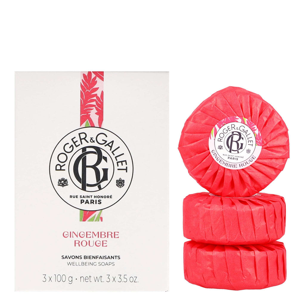 Roger & Gallet Gingembre Rouge Wellbeing Soap Set 3 x 100g - Additional 2