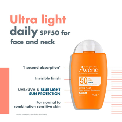 Avène Suncare Ultra Fluid Invisible SPF50 50ml - Additional 1