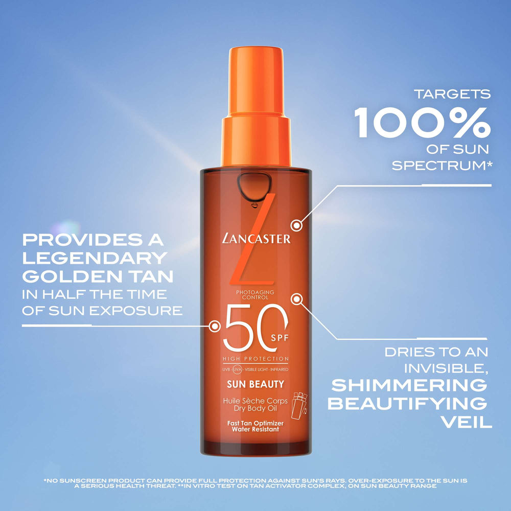 Lancaster Sun Beauty Satin Dry Oil Fast Tan Optimizer for Body SPF50 150ml - Additional 1