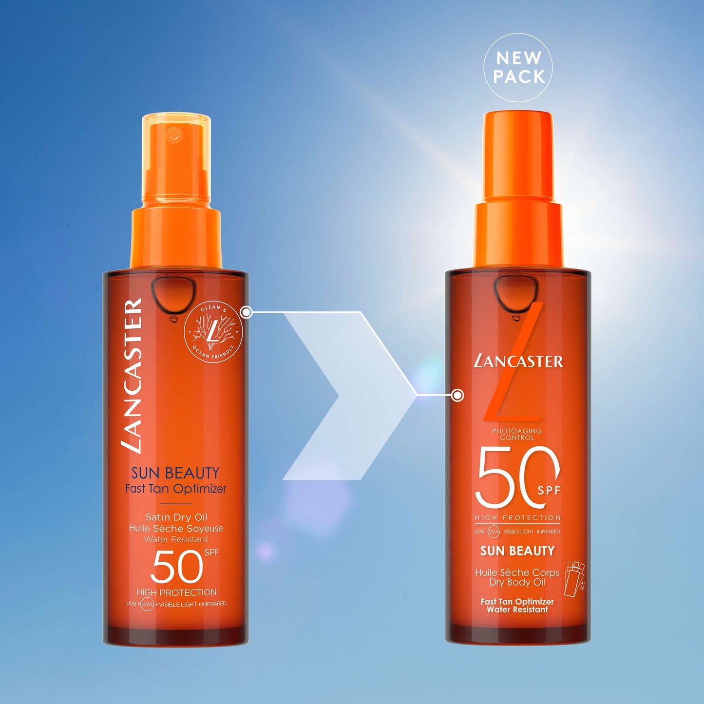 Lancaster Sun Beauty Satin Dry Oil Fast Tan Optimizer for Body SPF50 150ml - Additional 6