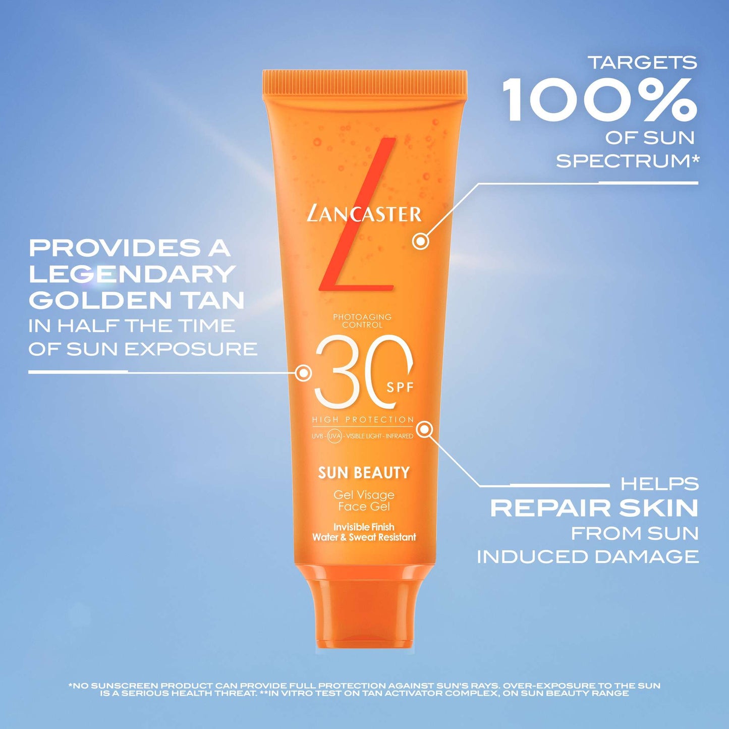 Lancaster Sun Sport  Invisible Face Gel SPF30 50ml - Additional 1