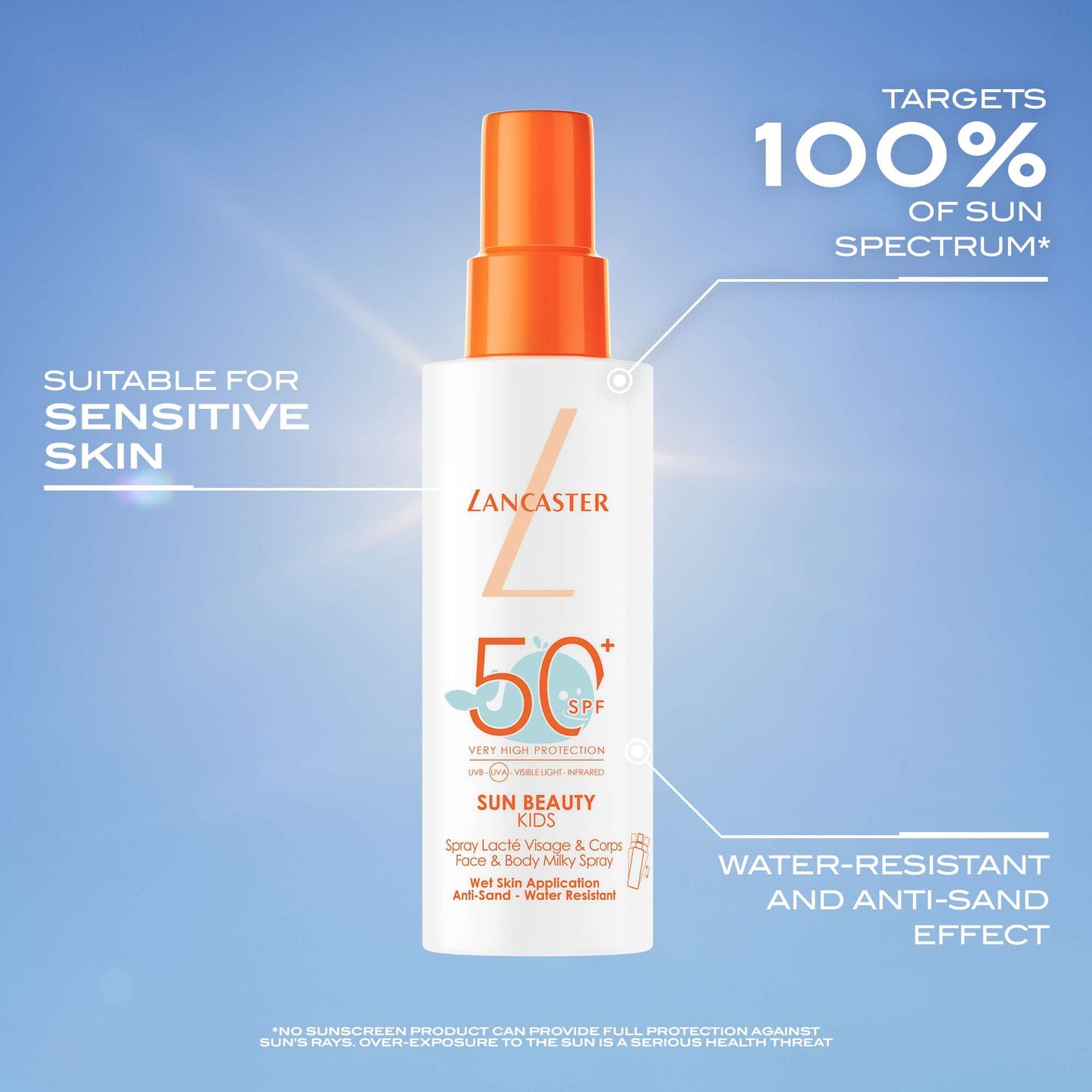 Lancaster Sun For Kids Face & Body Milky Spray SPF50+ 150ml - Additional 1
