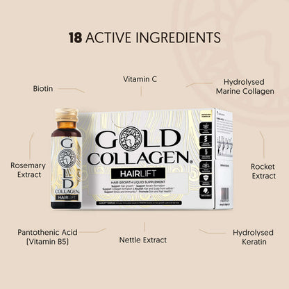 Gold Collagen Liquid Supplement Hair Lift Liquid Supplement 10 x 50ml - Additional 1