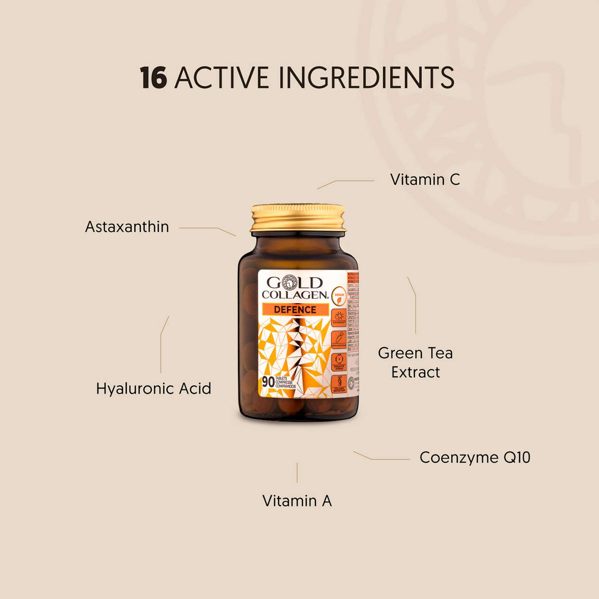 Gold Collagen  Defence Tablets x 90 - Additional 1