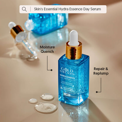 Gold Collagen Skincare  Hydra Essence Intensive Hydration & Repairing Replumping Serum 30ml - Additional 5