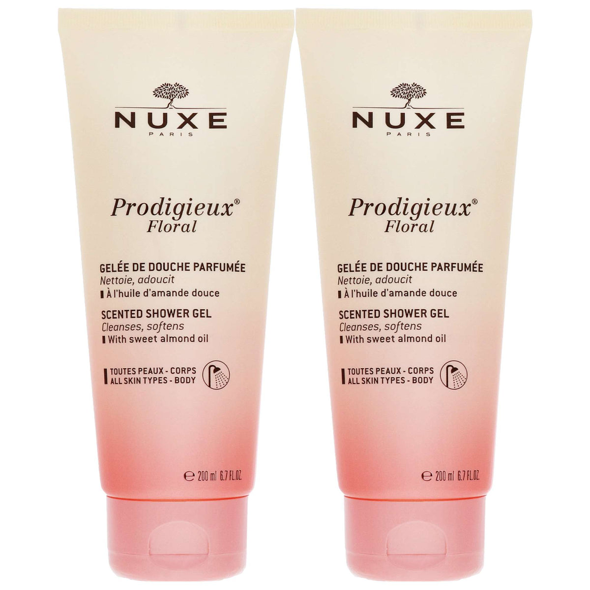 Nuxe  Duo: Prodigieux Floral Scented Shower Gel 200ml x2