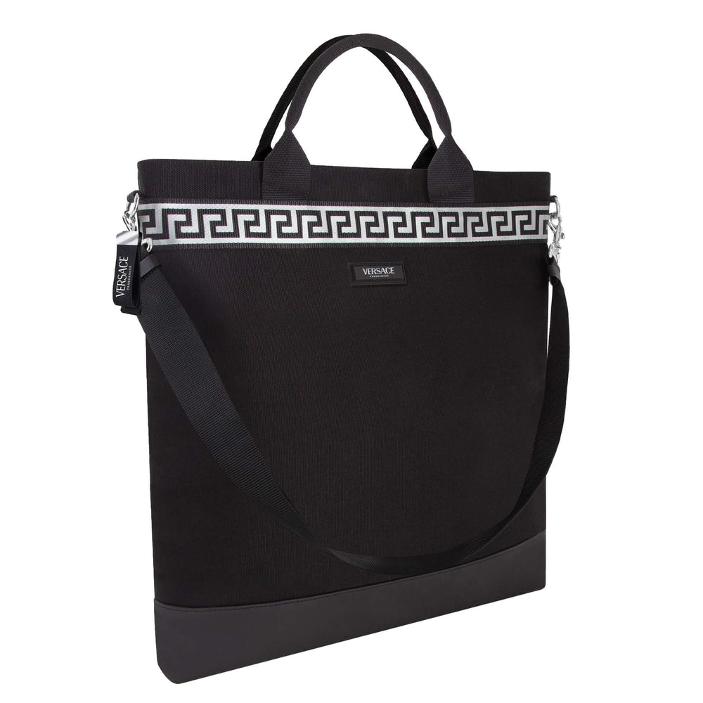 Free Gifts Versace Mens Black Canvas Bag