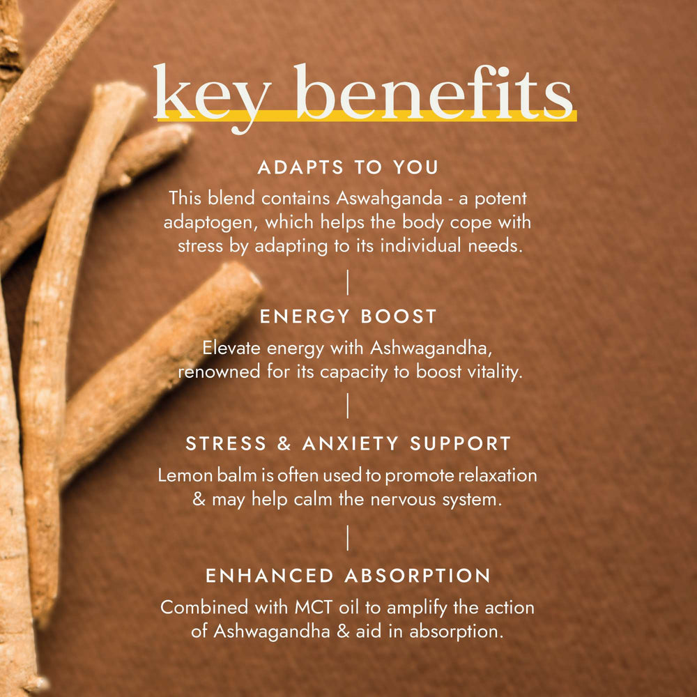 Fushi Herbal & Vitamin Blends Ashwagandha with Vegan MCT Extract x 60 Capsules - Additional 3