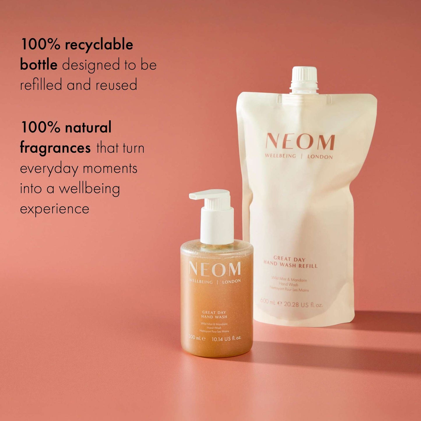 Neom Wellbeing London Great Day Hand Wash Refill 600ml - Additional 2