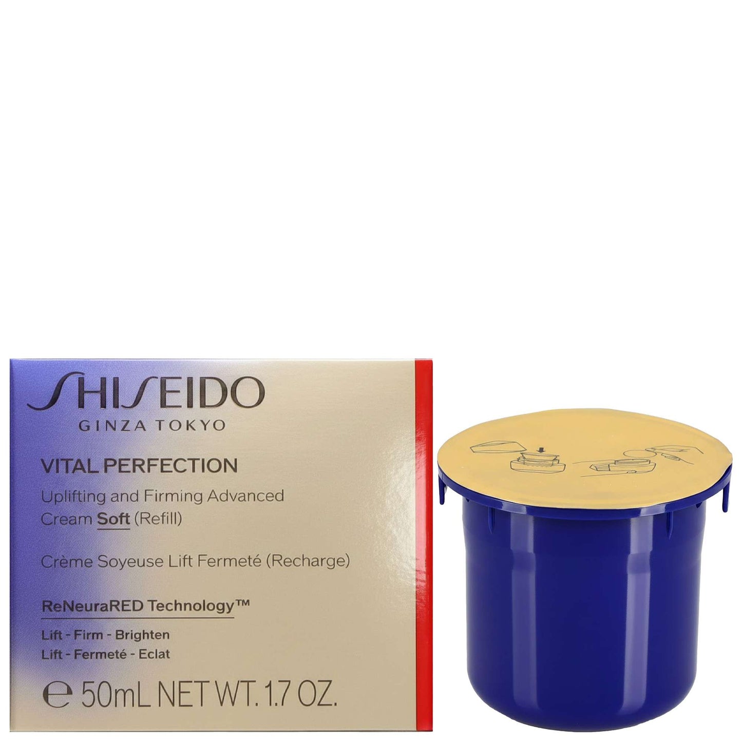 Shiseido Vital Perfection Uplifting and Firming Advanced Cream Soft Refill 50ml - Additional 2