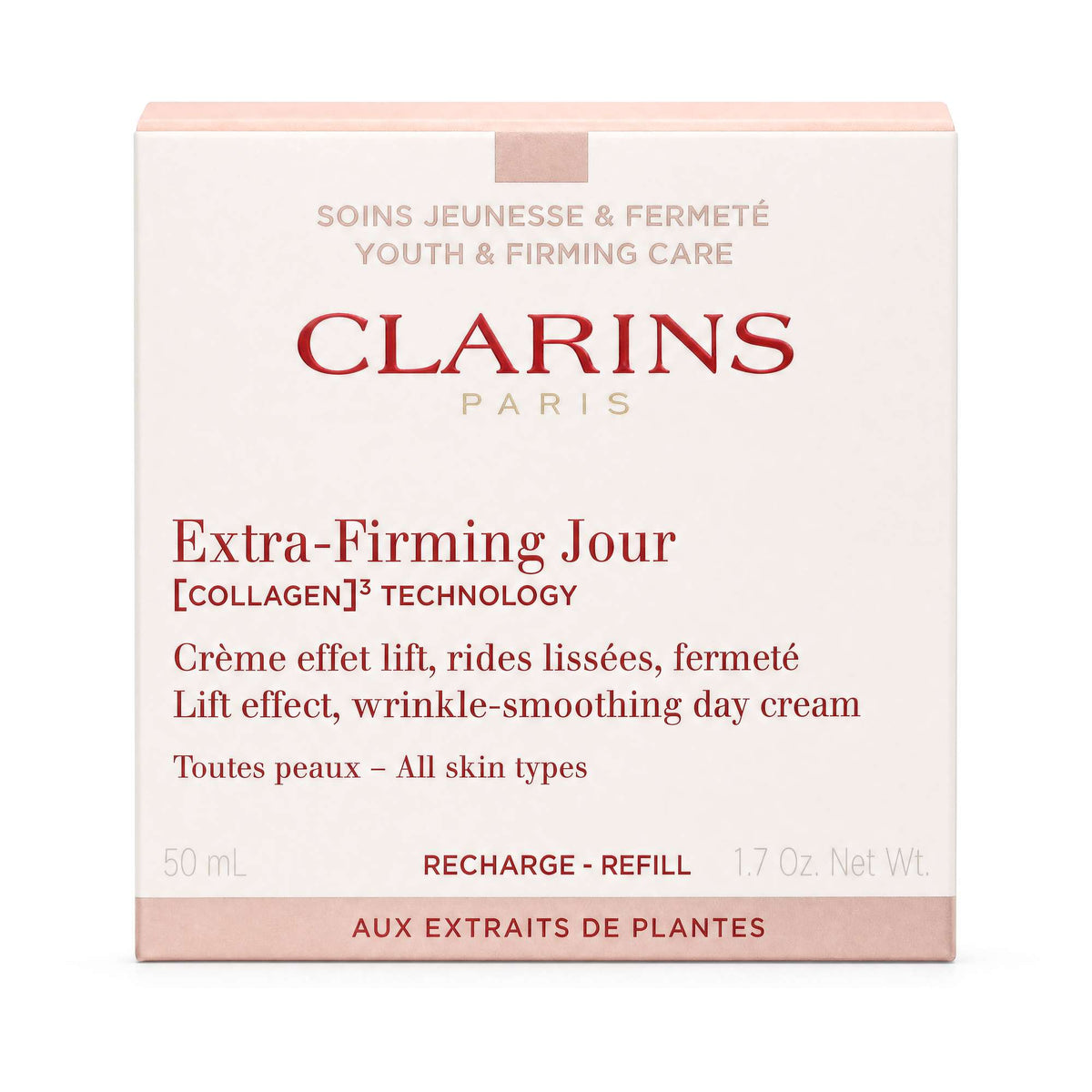 Clarins Extra-Firming Jour  Day Cream All Skin Types Refill 50ml / 1.7 oz. - Additional 1