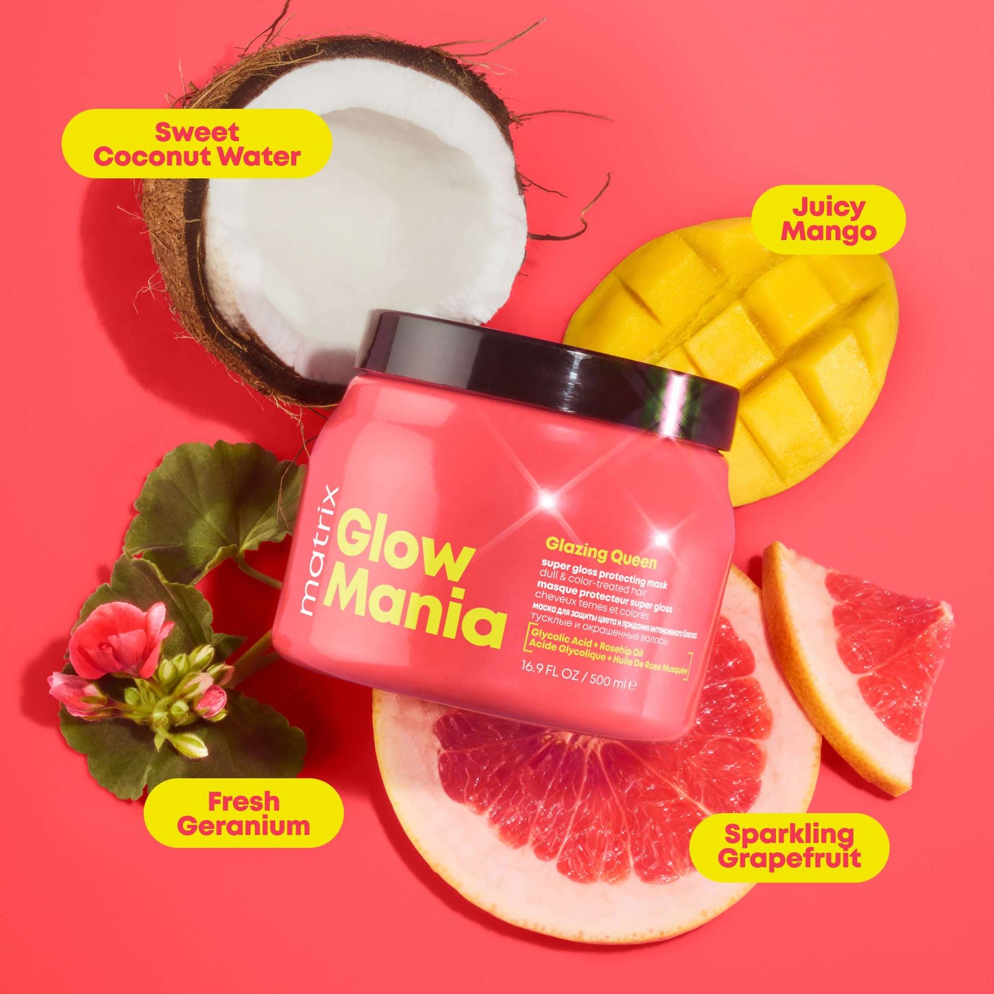 Matrix Glow Mania  Glazing Queen: Super Gloss Protecting Mask 500ml - Additional 1