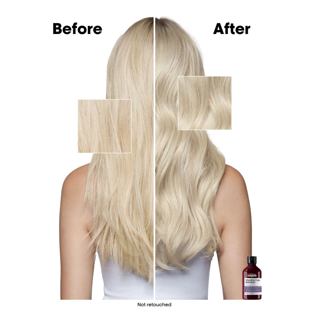 L'Oréal Professionnel Vitamino Color Spectrum Purple Tinted Shampoo for Blonde Coloured Hair 300ml - Additional 3