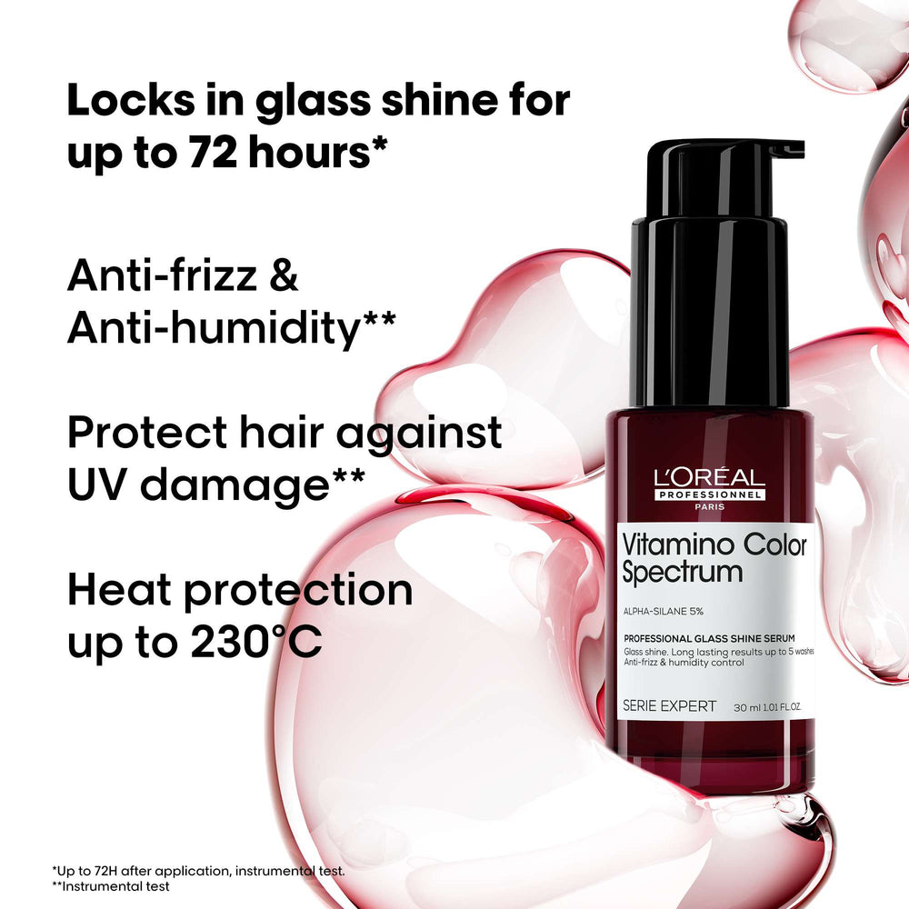 L'Oréal Professionnel Vitamino Color Spectrum Glass Shine Serum for Coloured Hair 30ml - Additional 1
