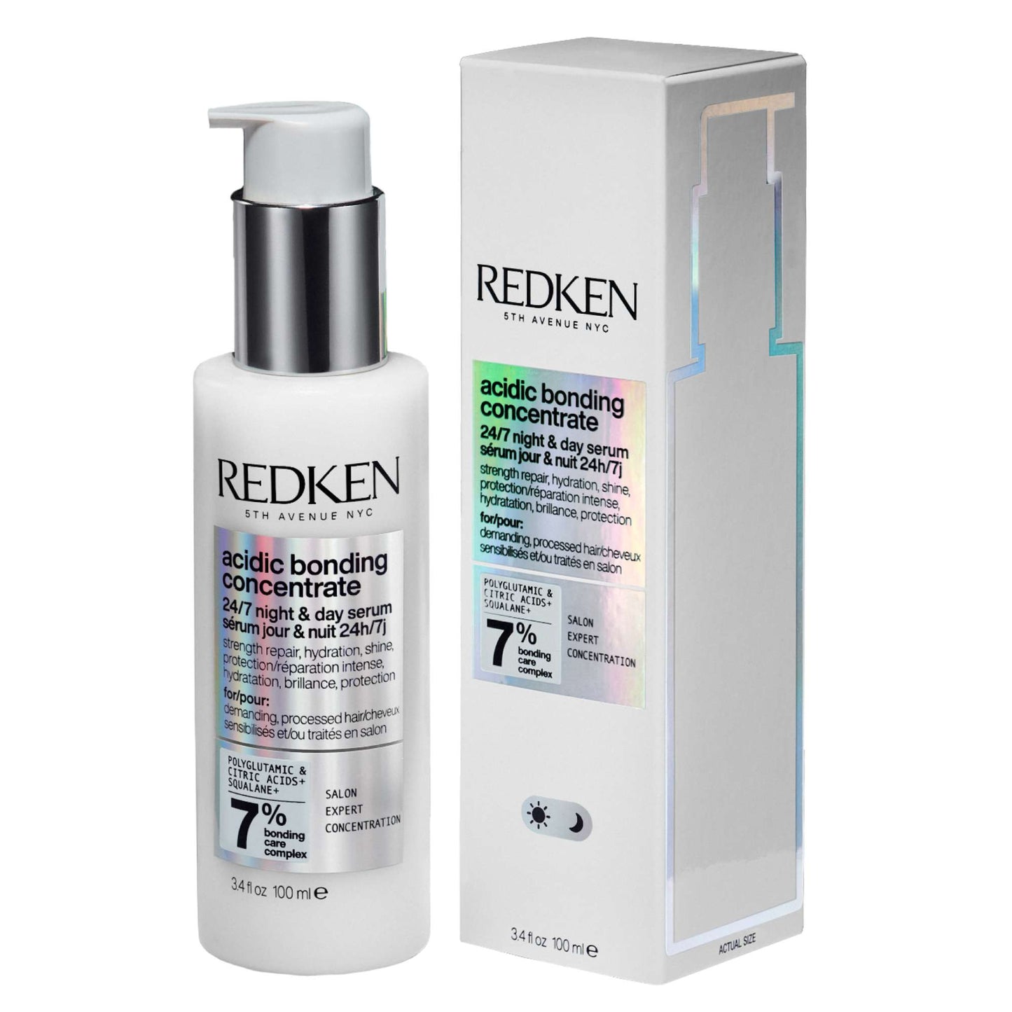 Redken Acidic Bonding Concentrate 24/7 Night & Day Serum 100ml - Additional 1