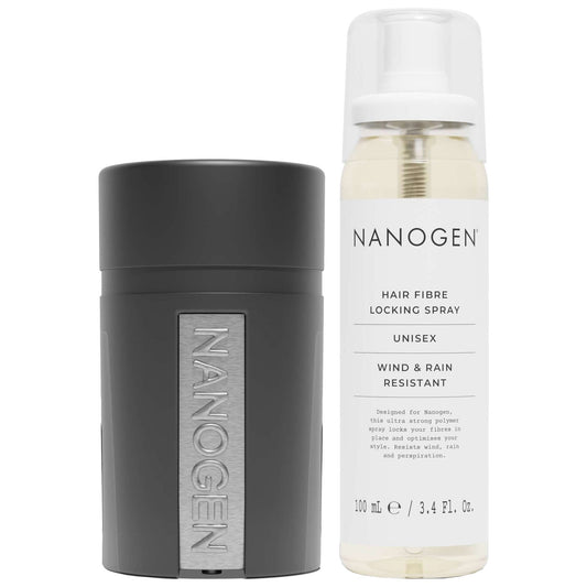 Nanogen  Duo: Keratin Hair Fibres 1 Month Auburn 15g & Hair Fibre Locking Spray 100ml