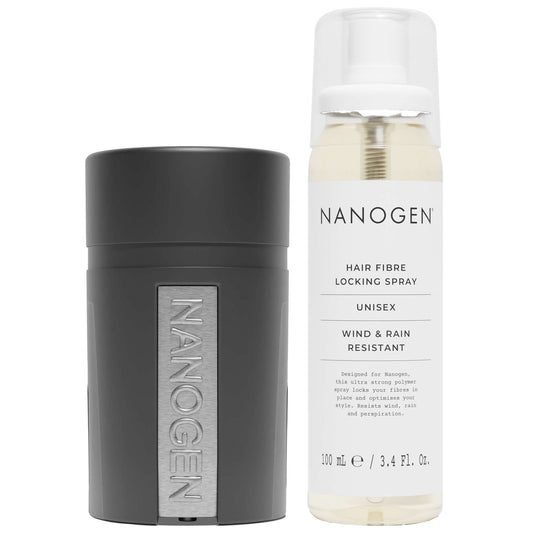 Nanogen  Duo: Keratin Hair Fibres 1 Month Light Blonde 15g & Hair Fibre Locking Spray 100ml