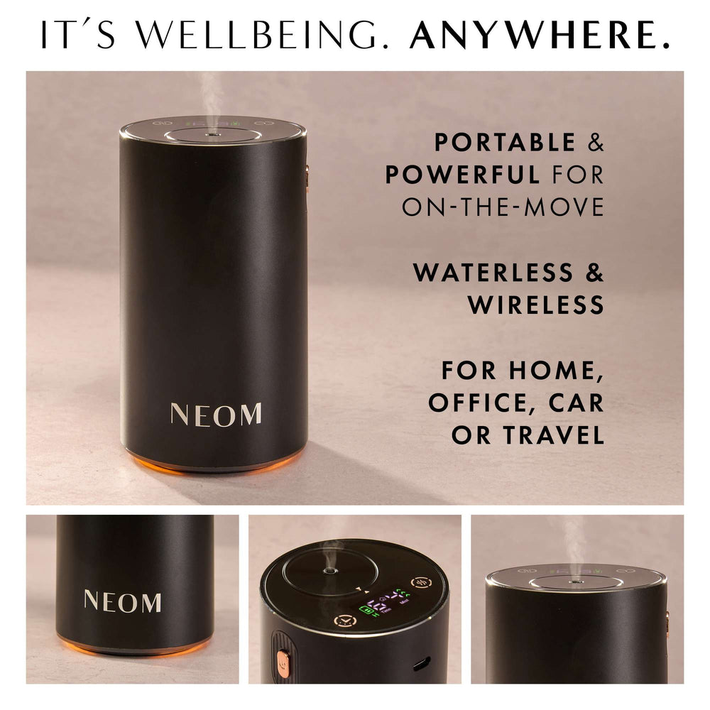 Neom Wellbeing London Pod Mini+ Waterless Essential Oil Diffuser Black - Additional 8
