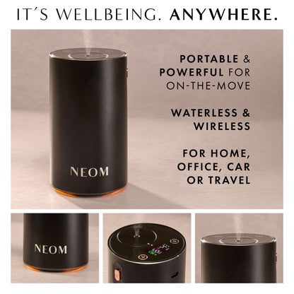 Neom Wellbeing London Pod Mini+ Waterless Essential Oil Diffuser Black - Additional 8