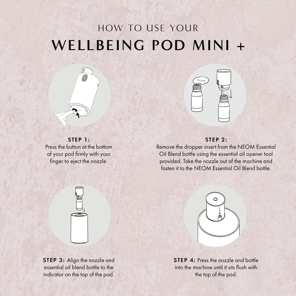 Neom Wellbeing London Pod Mini+ Waterless Essential Oil Diffuser Black - Additional 12