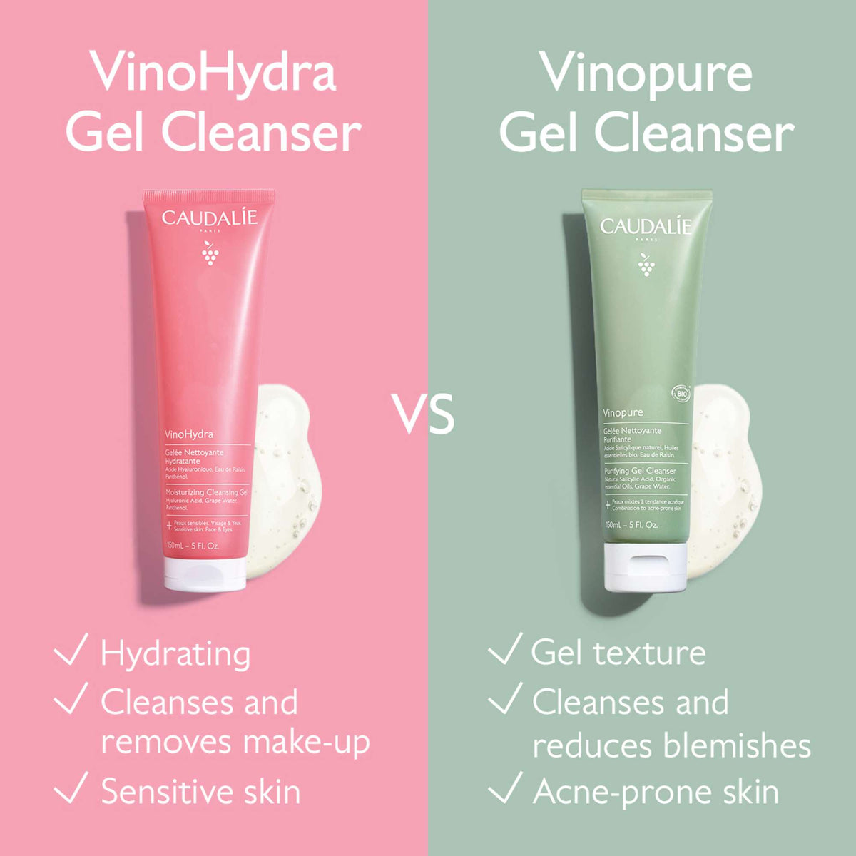 Caudalie VinoHydra Moisturizing Cleansing Gel 150ml - Additional 8