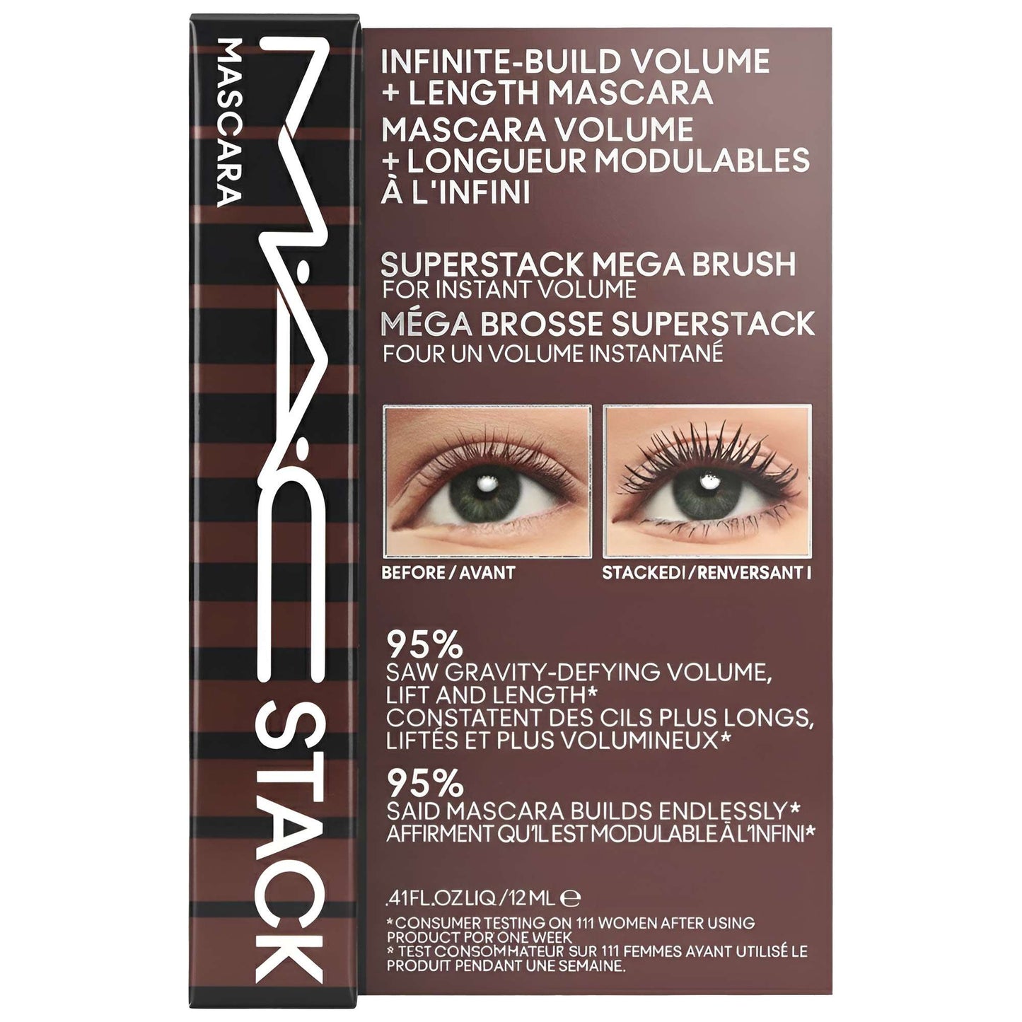 M.A.C Mascara M.A.CStack Mega Brush Chestnut Stack 12ml - Additional 1
