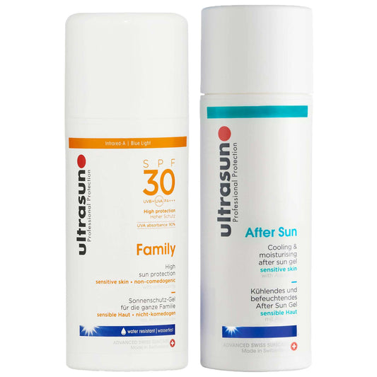 Ultrasun  Duo: Sun Protection Family SPF30 100ml & Aftersun Gel 150ml