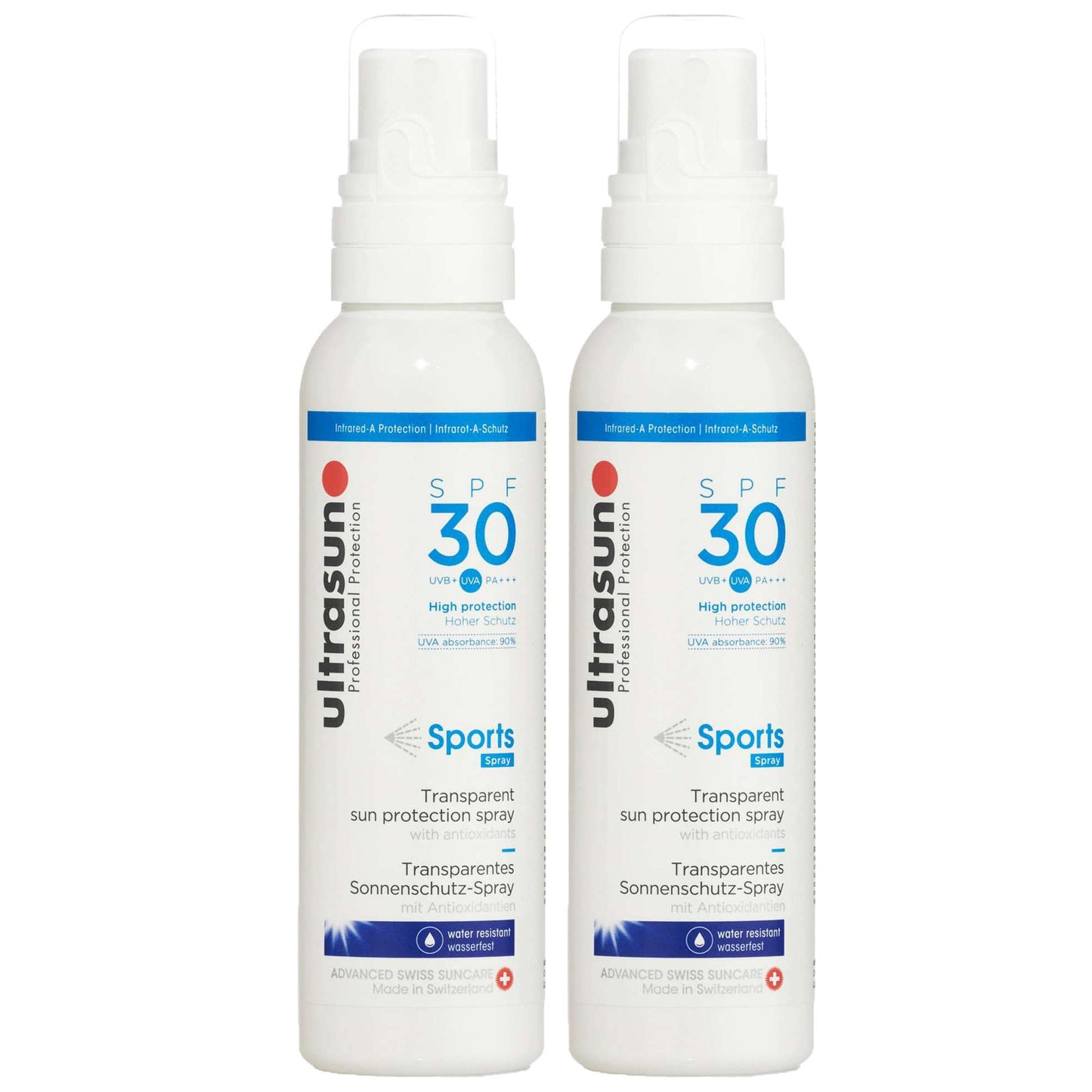 Ultrasun  Duo: Sports Formula Spray SPF30 150ml x 2