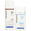 Ultrasun  Duo: Tan Activator SPF30 150ml & Face Fluid: Brightening, Anti-Spot & Anti-PollutionSPF 50+ 40ml