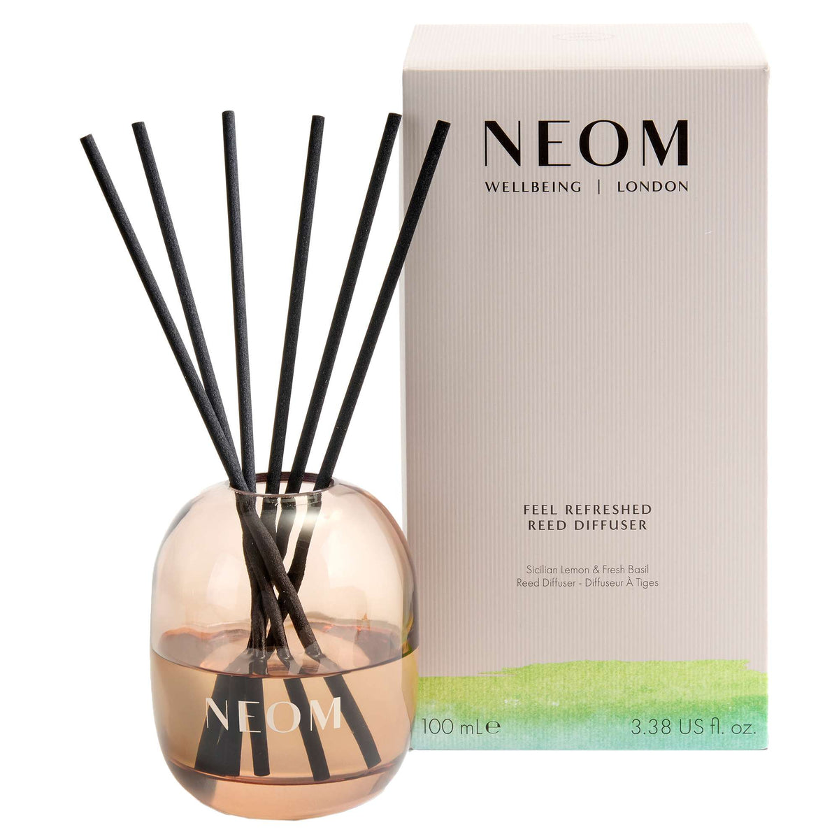 Neom Wellbeing London Scent To Boost Your Energy Feel Refreshed Reed Diffuser 100ml