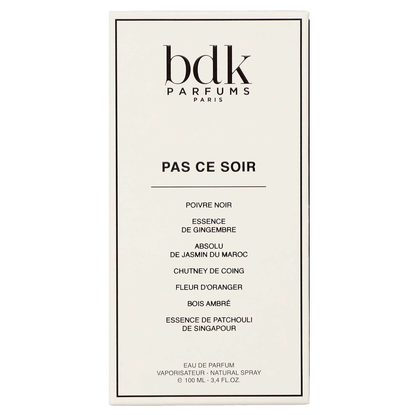 bdk Parfums Pas ce Soir Eau de Parfum Spray 100ml - Additional 1