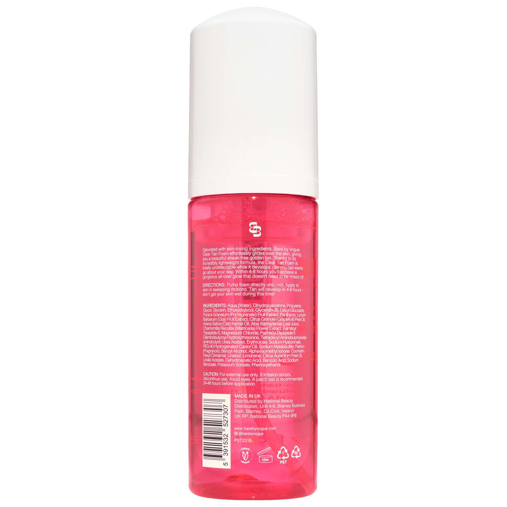 Bare by Vogue  Clear Tan Water Dark 150ml - Additional 1