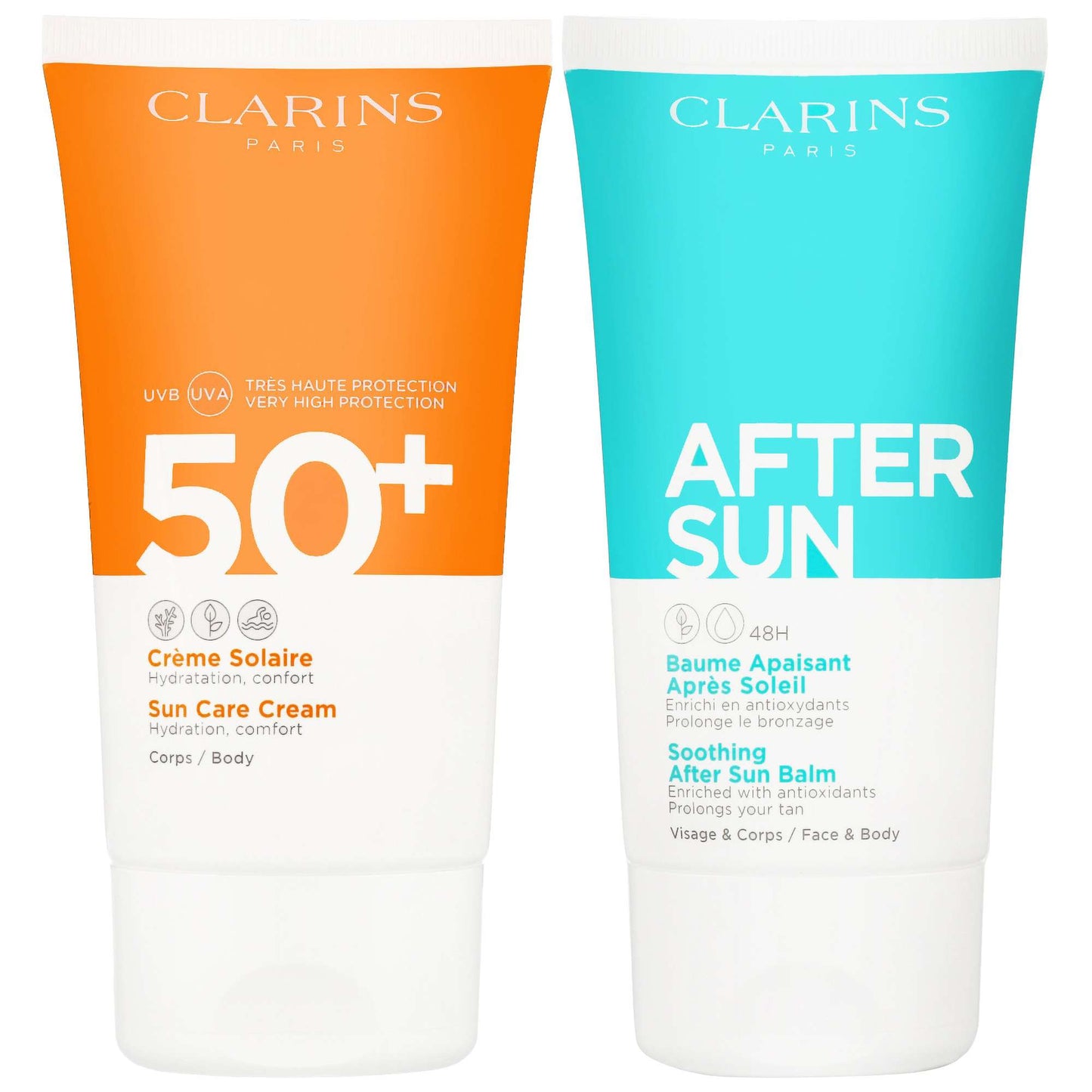 Clarins  Duo: Cream SPF50 150ml and After Sun Balm 150ml