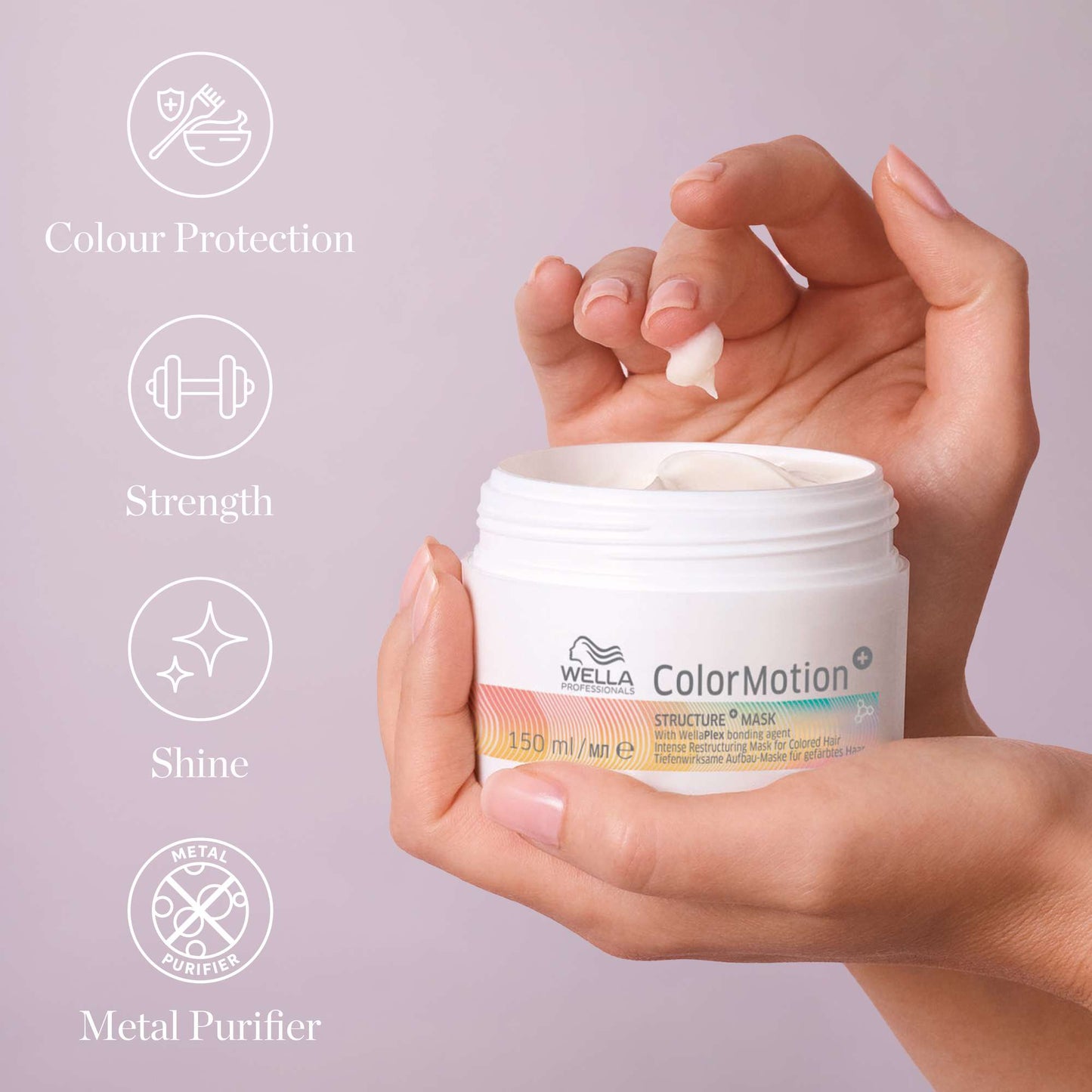 Wella Color Motion+  Structure+ Mask with Wellaplex Bonding Agent 150ml - Additional 4