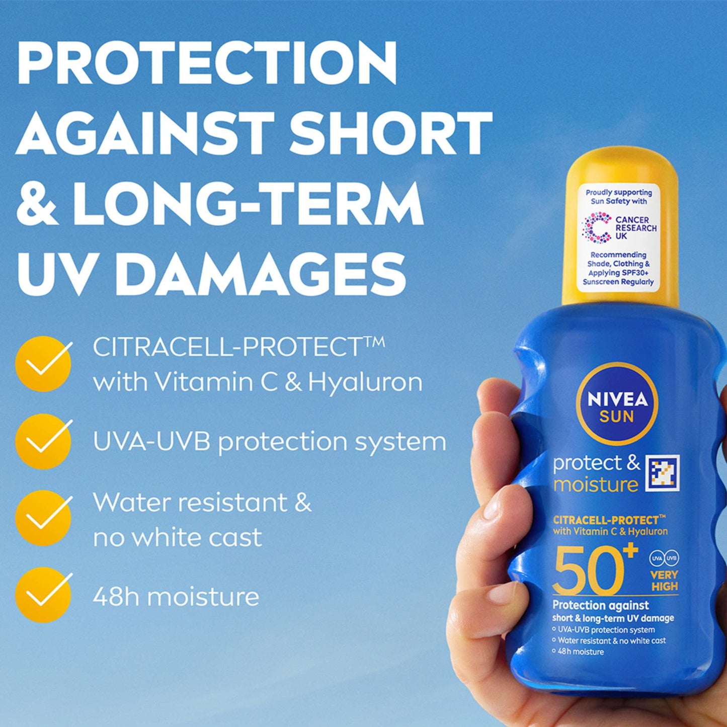 Nivea  Protect & Moisture SPF50+ Spray 200ml - Additional 1