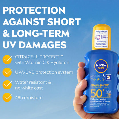 Nivea  Protect & Moisture SPF50+ Spray 200ml - Additional 1