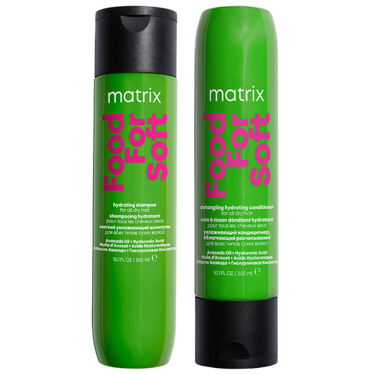 Matrix  Duo: Food for Soft Hydrating 300ml Shampoo & Conditioner with Avocado Oil and Hyaluronic Acid