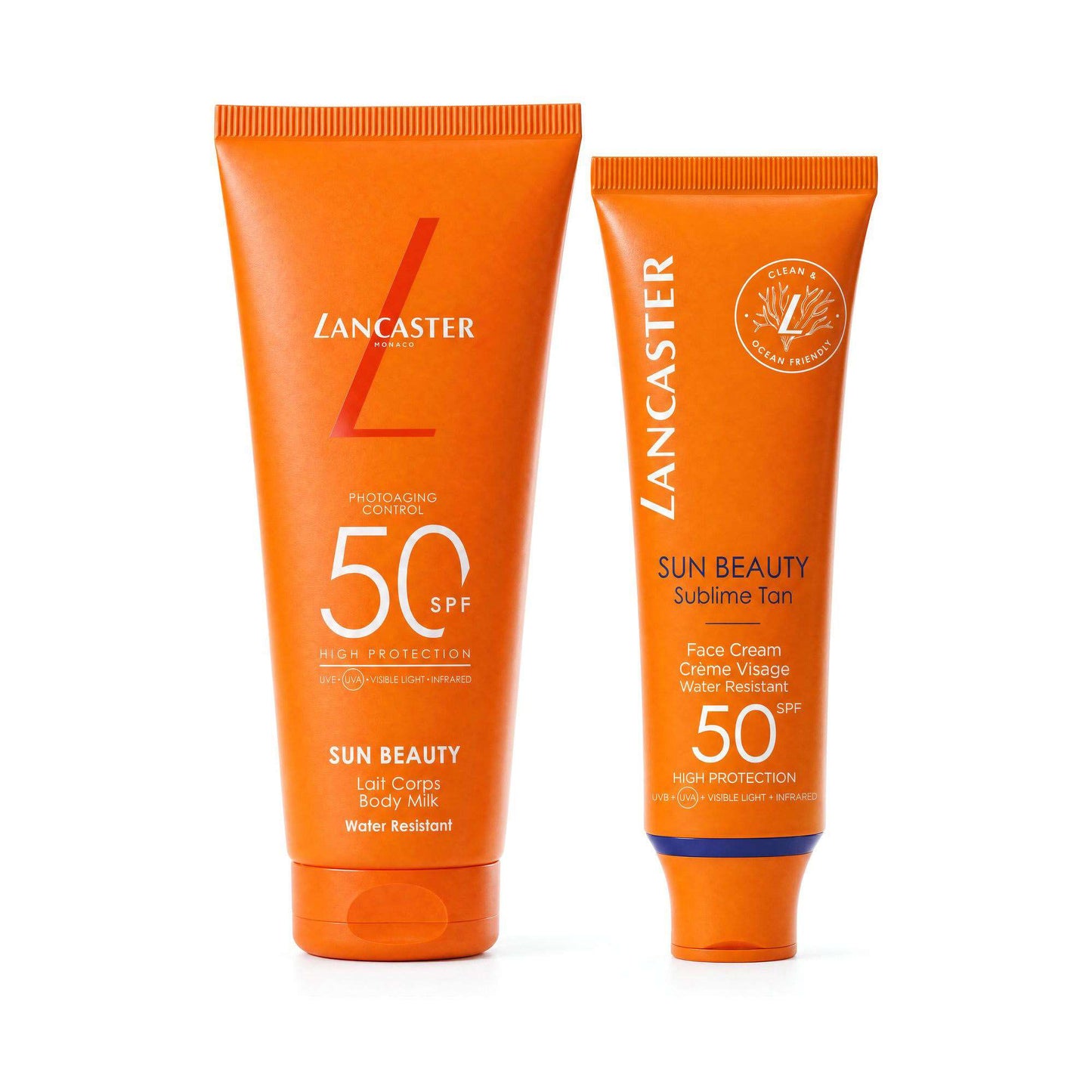 Lancaster  Duo: Sublime Tan Face Cream SPF50 50ml & Body Milk SPF50 100ml