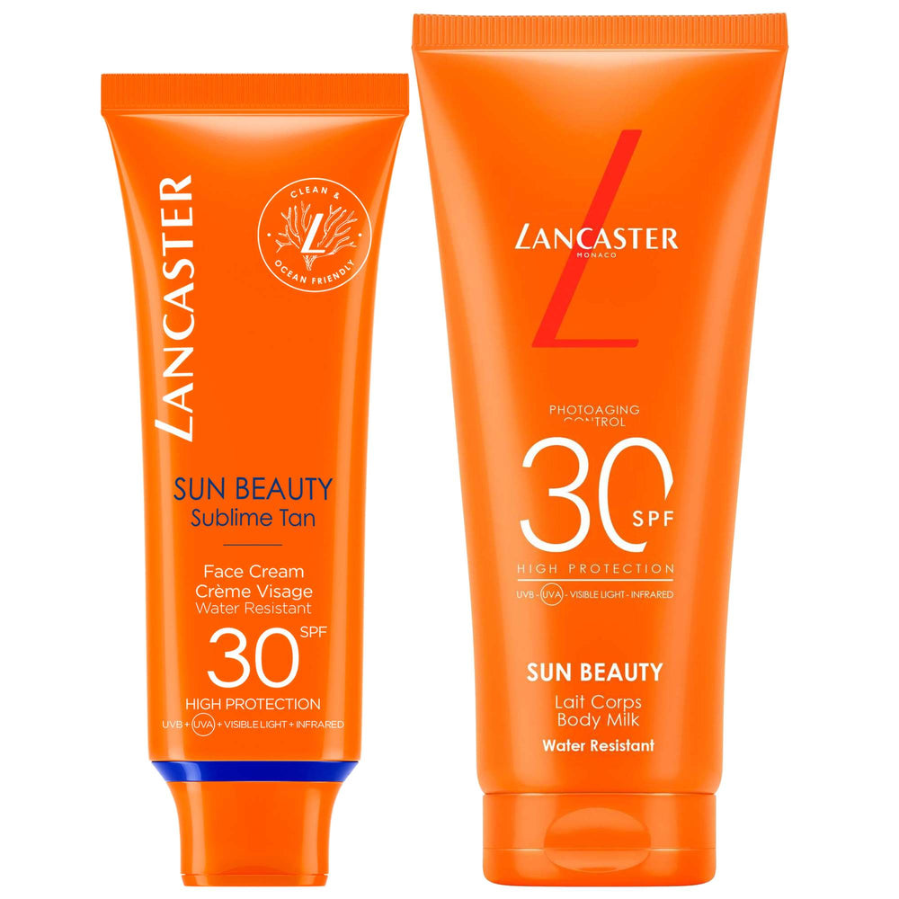 Lancaster  Duo: Sublime Tan Face Cream SPF30 50ml & Body Milk SPF30 100ml
