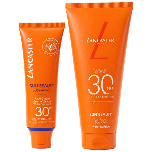 Lancaster  Duo: Sublime Tan Face Cream SPF30 50ml & Body Milk SPF30 100ml