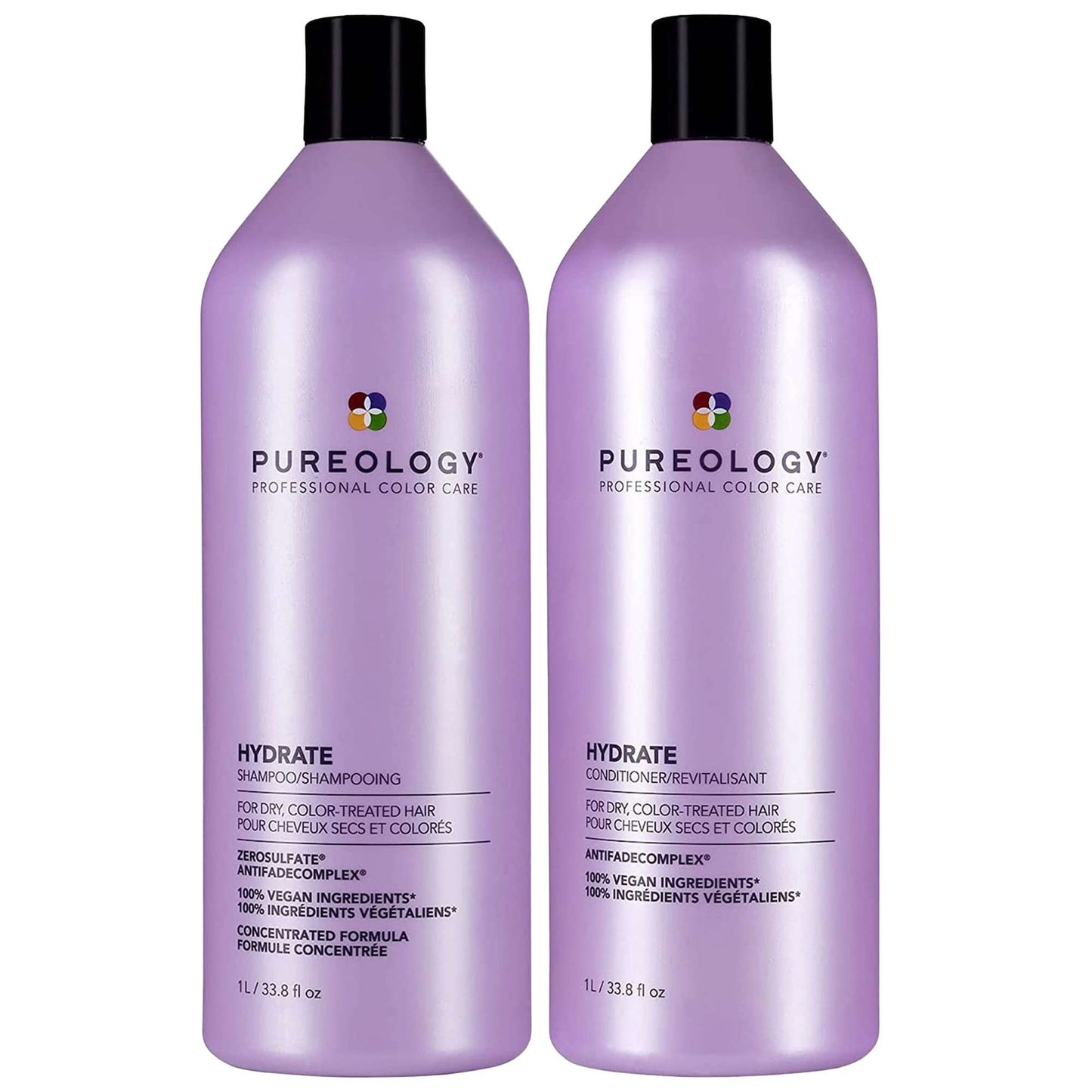 Pureology  Duo: Hydrate Shampoo and Conditioner Moisturising Supersize 1000ml For Dry Hair